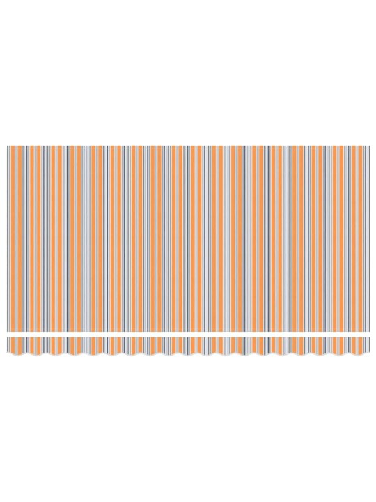 Sissetõmmatav varikatus mitmevärviline triip 400x200 cm