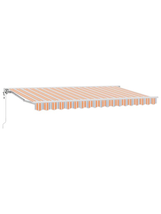 Sissetõmmatav varikatus mitmevärviline triip 400x200 cm