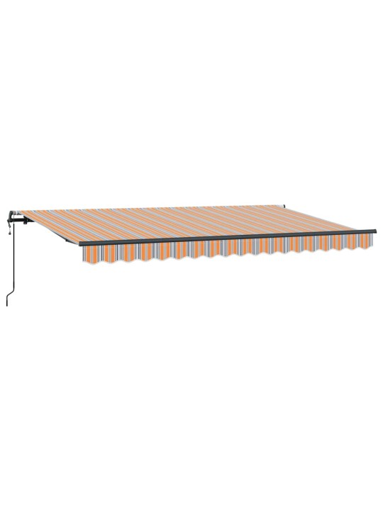 Sissetõmmatav varikatus mitmevärviline 400 x 200 cm