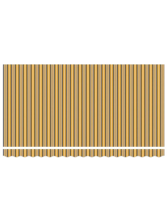 Sissetõmmatav varikatus mitmevärviline triip 400x200 cm
