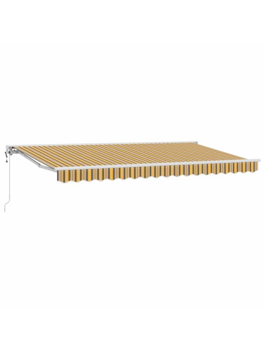 Sissetõmmatav varikatus mitmevärviline triip 400x200 cm