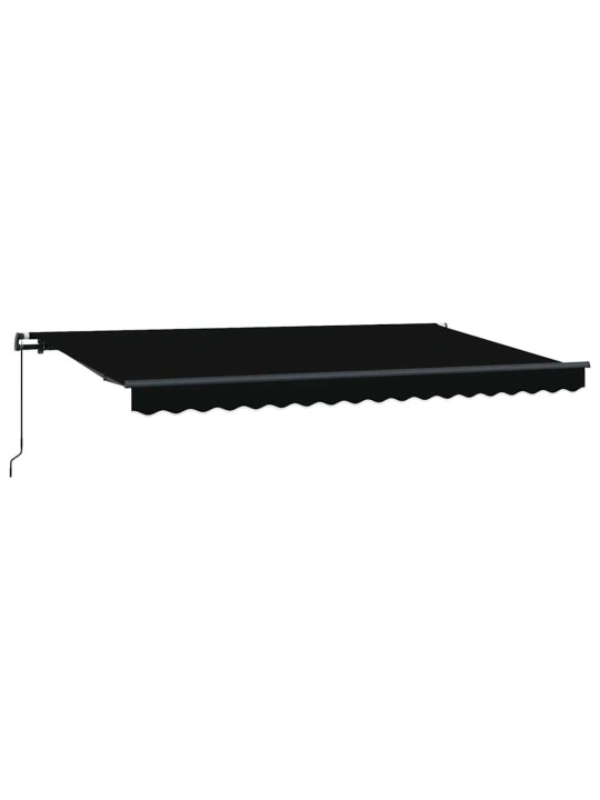 Sissetõmmatav varikatus must 400 x 200 cm