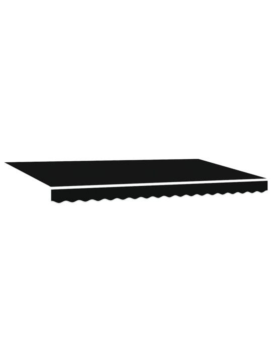 Sissetõmmatav varikatus must 400 x 200 cm