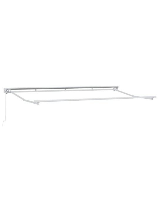 Sissetõmmatav varikatus valge 400x200 cm kangas