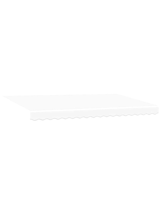 Sissetõmmatav varikatus valge 400x200 cm kangas