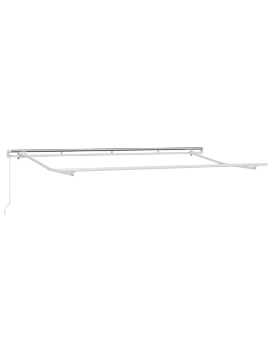 Sissetõmmatav varikatus valge 400 x 200 cm