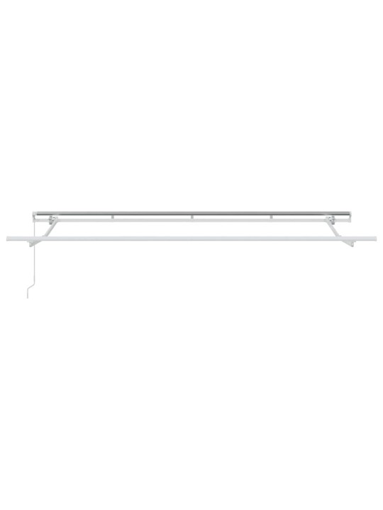 Sissetõmmatav varikatus valge 400 x 200 cm