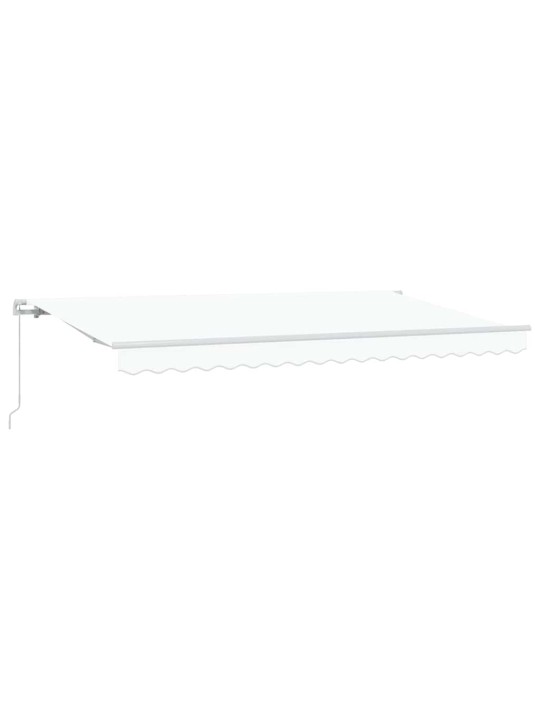 Sissetõmmatav varikatus valge 400 x 200 cm