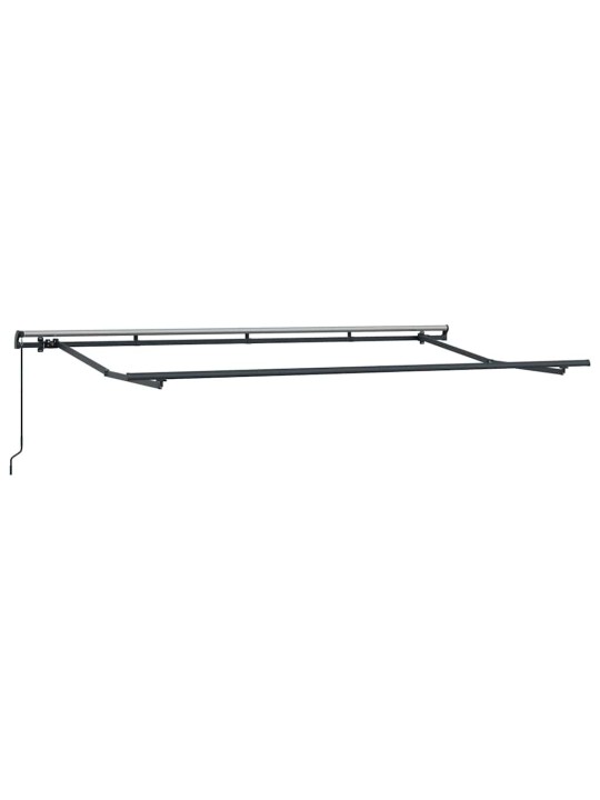 Sissetõmmatav varikatus valge 400 x 200 cm