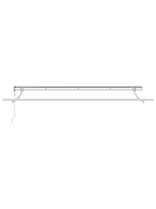 Sissetõmmatav varikatus valge 400 x 200 cm