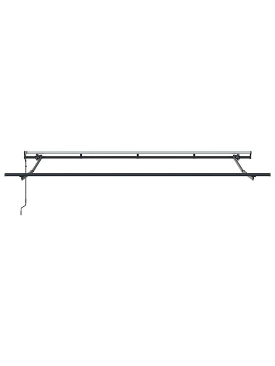Sissetõmmatav varikatus valge 400 x 200 cm