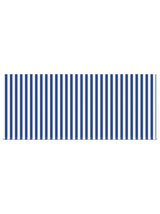 Sissetõmmatav varikatus sinine ja valge 300 x 250 cm kangas