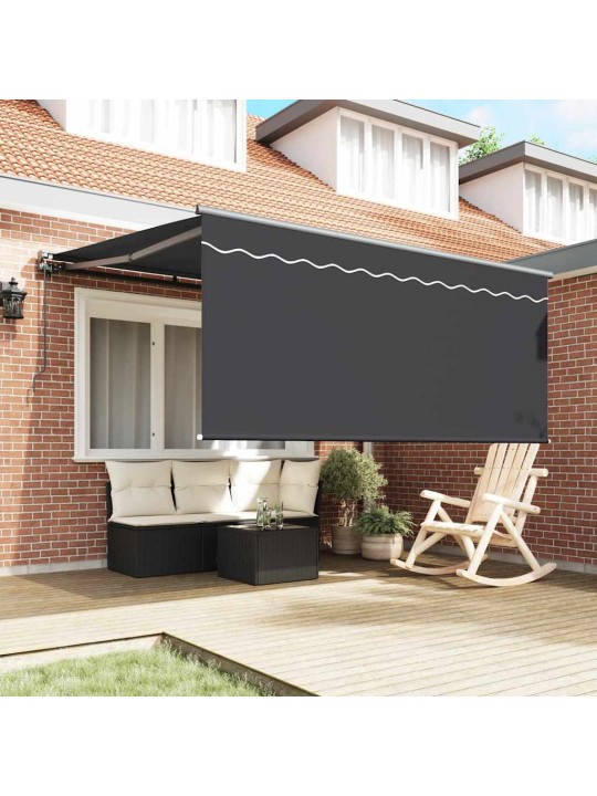 Sissetõmmatav varikatus hall ja antratsiit 300 x 250 cm