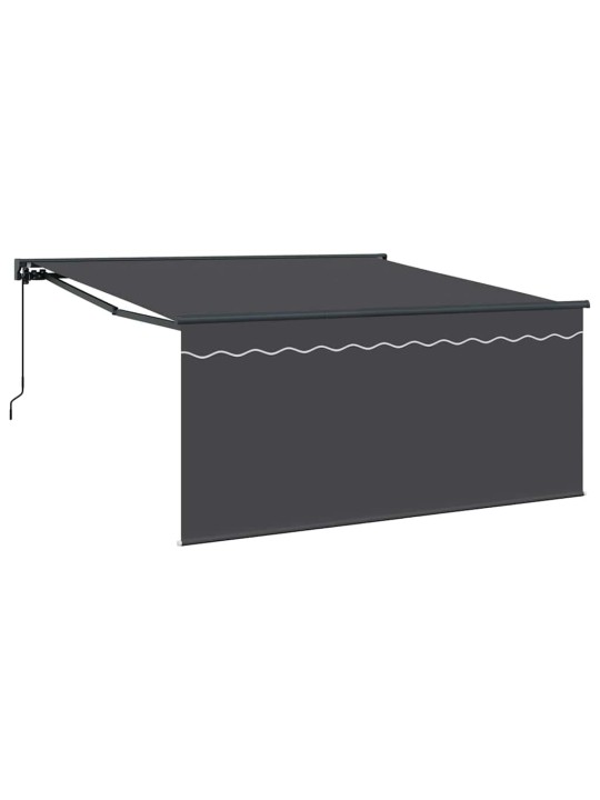 Sissetõmmatav varikatus hall ja antratsiit 300 x 250 cm