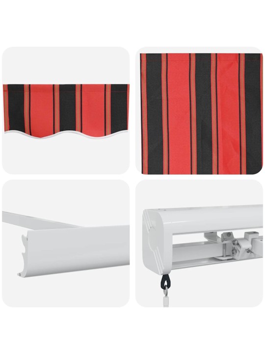 Sissetõmmatav varikatus oranž, pruun 300 x 250 cm