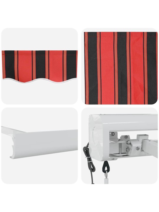 Sissetõmmatav varikatus oranž ja pruun 300 x 250 cm