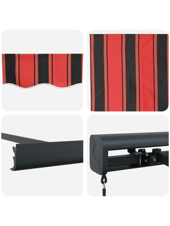 Sissetõmmatav varikatus oranž ja pruun 300 x 250 cm