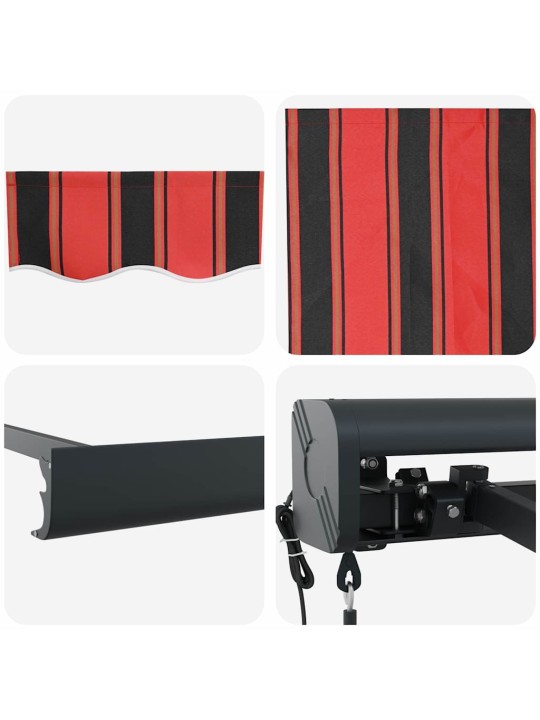 Sissetõmmatav varikatus oranž ja pruun 300 x 250 cm