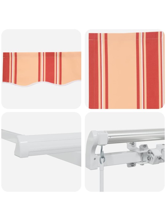 Sissetõmmatav varikatus kollane, oranž 300 x 250 cm