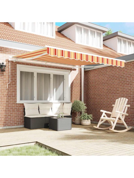 Sissetõmmatav varikatus kollane, oranž 300 x 250 cm