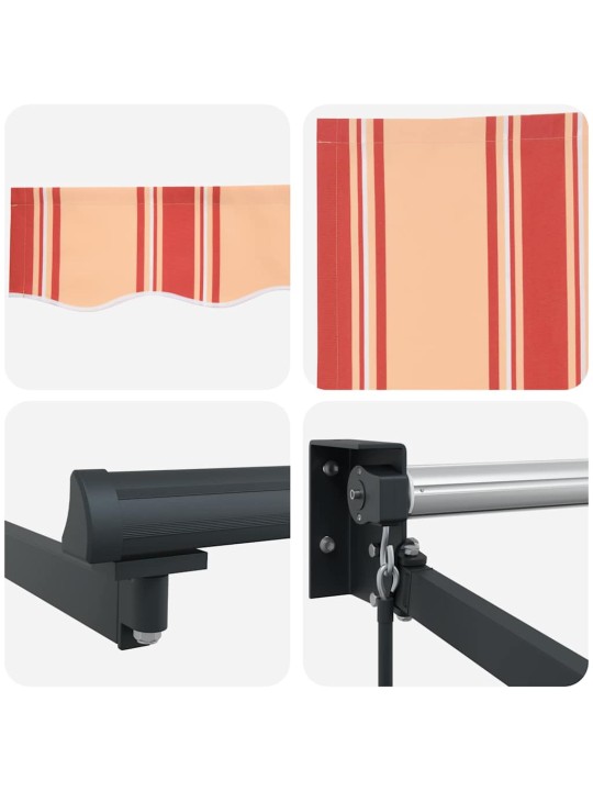 Sissetõmmatav varikatus kollane, oranž 300 x 250 cm