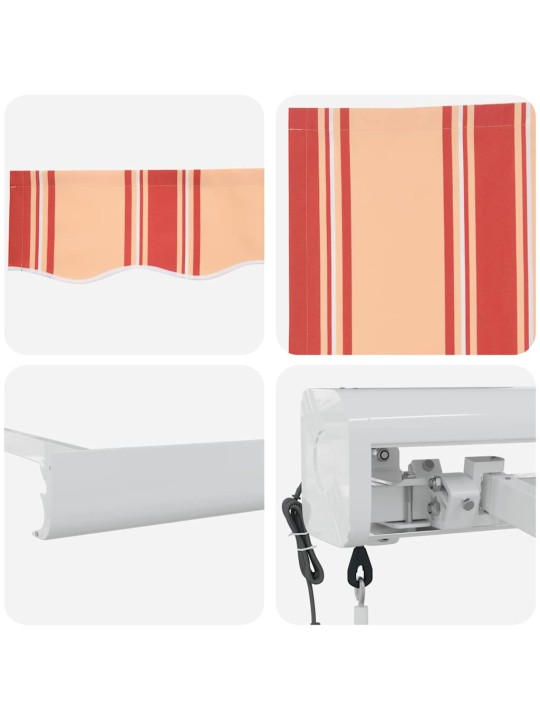 Sissetõmmatav varikatus kollane ja oranž 300 x 250 cm