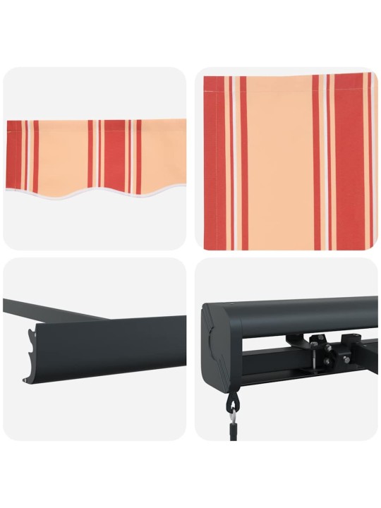 Sissetõmmatav varikatus kollane, oranž 300 x 250 cm