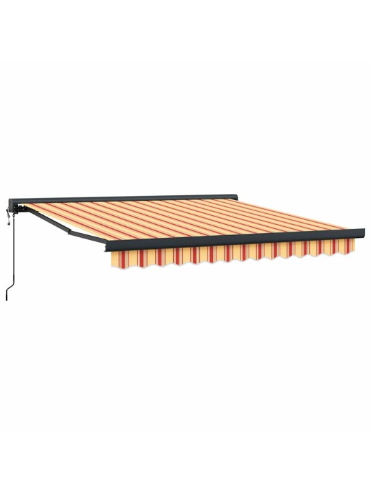 Sissetõmmatav varikatus kollane ja oranž 300 x 250 cm
