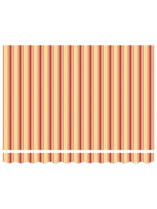 Elektriline lükandvarikatus kollane ja oranž 300x250 cm kangas