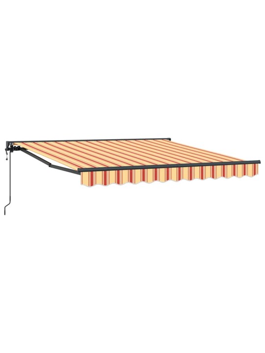 Elektriline lükandvarikatus kollane ja oranž 300x250 cm kangas