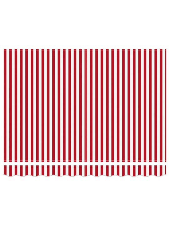 Sissetõmmatav varikatus with 300 x 250 cm punane ja valge