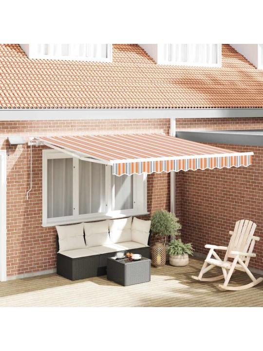 Sissetõmmatav varikatus with 300 x 250 cm mitmevärviline