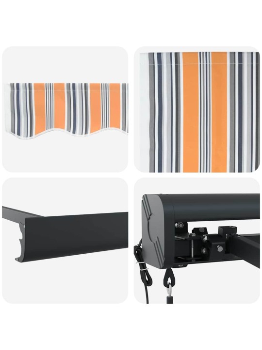 Sissetõmmatav varikatus mitmevärviline 300 x 250 cm
