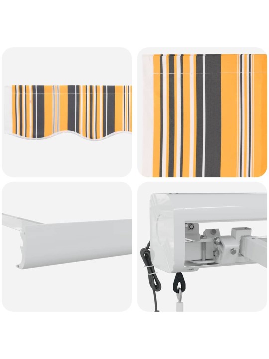 Sissetõmmatav varikatus mitmevärviline 300 x 250 cm