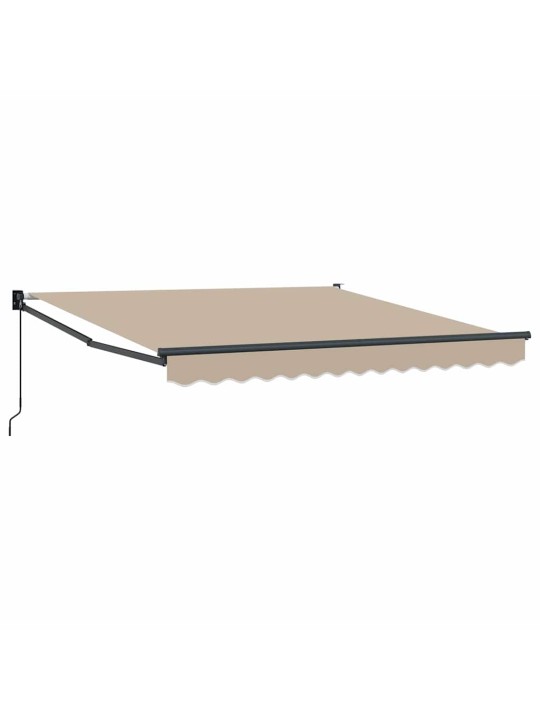 Varikatus beež 3 x 2,5 m polüester ja metall