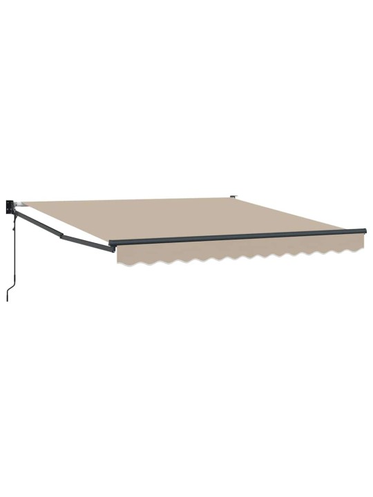 Varikatus beež 3 x 2,5 m polüester ja metall