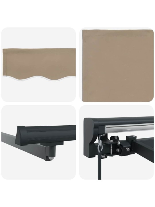 Sissetõmmatav varikatus beež 300x250 cm kangas