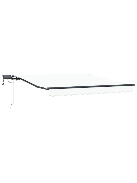 Sissetõmmatav varikatus valge 300 x 250 cm kangas