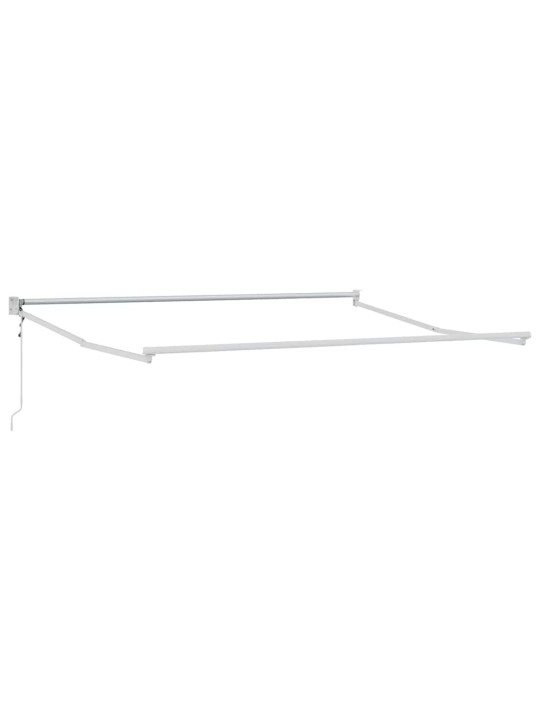 Varikatus valge 3 x 2,5 m polüester ja metall