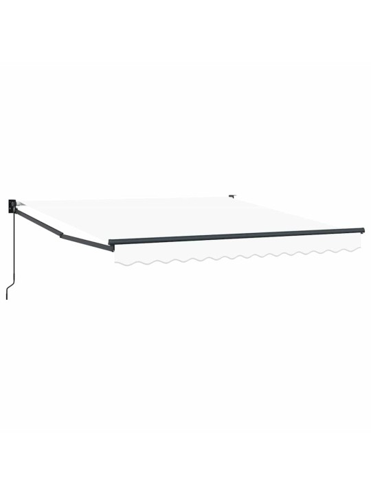 Varikatus valge 3 x 2,5 m polüester ja metall