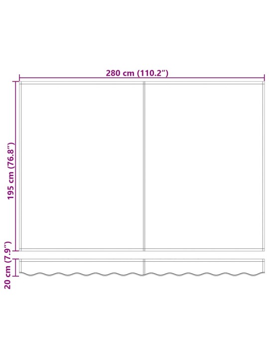 Varikatus helehall 3 x 2,5 m polüester ja metall