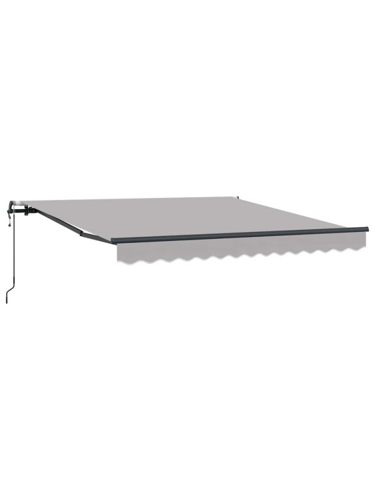 Sissetõmmatav varikatus helehall 300 x 250 cm kangas