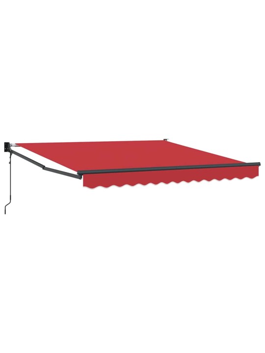 Varikatus punane 3 x 2,5 m polüester ja metall
