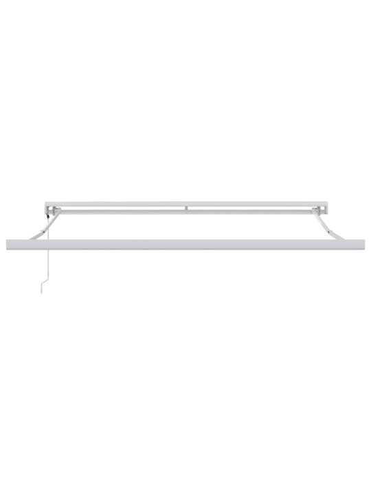 Sissetõmmatav varikatus punane 300 x 250 cm kangas, metall