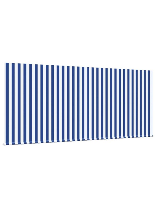 Sissetõmmatav varikatus sinine ja antriit 350 x 250 cm