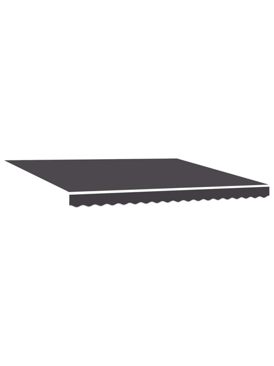Sissetõmmatav varikatus oranž ja valge 350x250 cm kangas