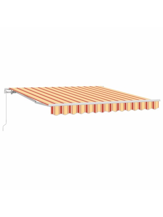Varikatus kollane ja oranž 3,5 x 2,5 m polüester ja metall
