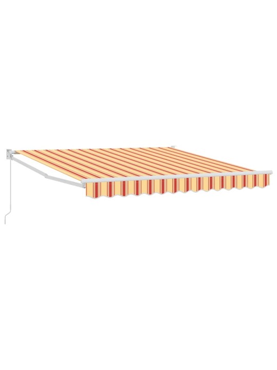 Varikatus kollane ja oranž 3,5 x 2,5 m polüester ja metall