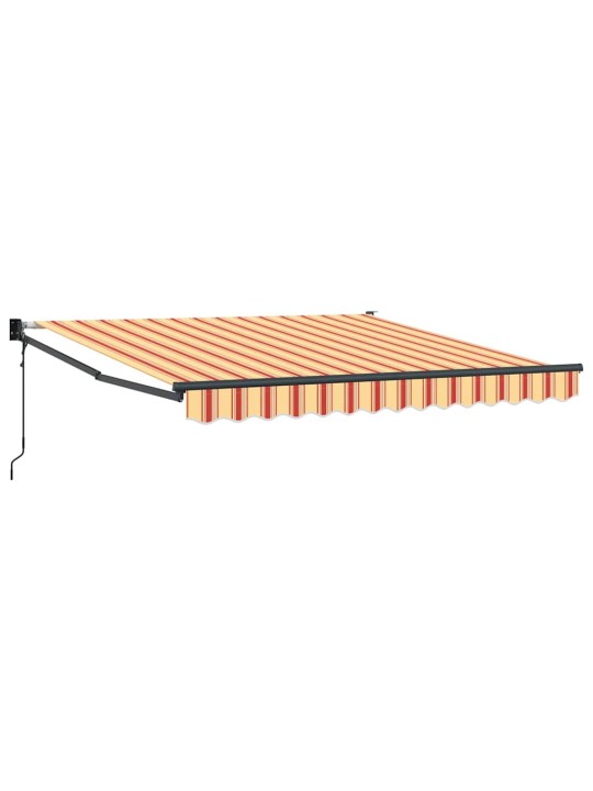 Varikatus kollane ja oranž 3,5 x 2,5 m polüester ja metall