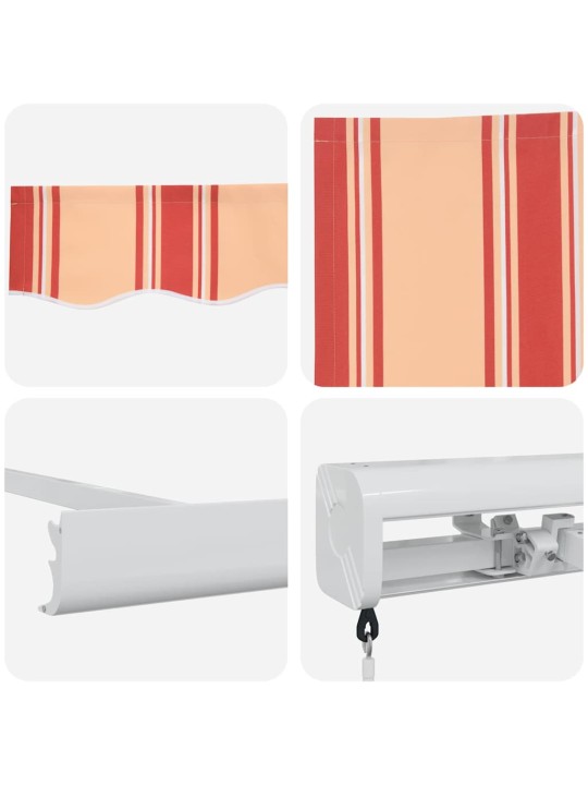 Sissetõmmatav varikatus kollane, oranž 350 x 250 cm